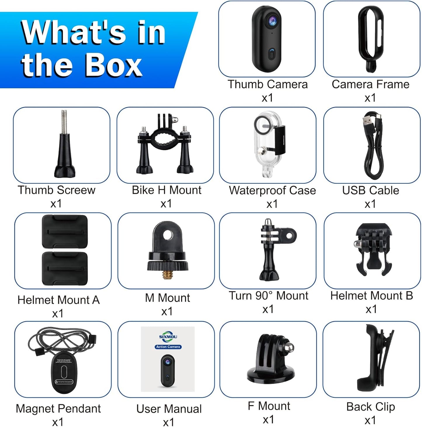 Mini 4K Hands-Free Action Camera