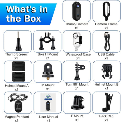 Mini 4K Hands-Free Action Camera